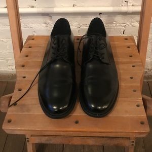 COS Black Leather Oxfords